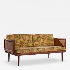  Peter Hvidt Orla M lgaard Nielsen Peter Hvidt and Orla M lgaard Nielsen Mid Century Teak and Cane Daybed - 4495991