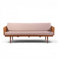  Peter Hvidt Orla M lgaard Nielsen Peter Hvidt and Orla M lgaard Nielsen Mid Century Teak and Cane Daybed - 4655967