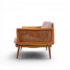  Peter Hvidt Orla M lgaard Nielsen Peter Hvidt and Orla M lgaard Nielsen Mid Century Teak and Cane Daybed - 4655968