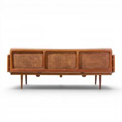  Peter Hvidt Orla M lgaard Nielsen Peter Hvidt and Orla M lgaard Nielsen Mid Century Teak and Cane Daybed - 4655972