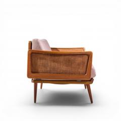  Peter Hvidt Orla M lgaard Nielsen Peter Hvidt and Orla M lgaard Nielsen Mid Century Teak and Cane Daybed - 4655974