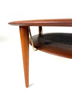  Peter Hvidt Orla M lgaard Nielsen Peter Hvidt and Orla M lgaard Nielsen Round Solid Teak Coffee Table Denmark - 4190735