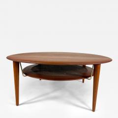  Peter Hvidt Orla M lgaard Nielsen Peter Hvidt and Orla M lgaard Nielsen Round Solid Teak Coffee Table Denmark - 4191305