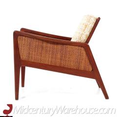  Peter Hvidt Orla M lgaard Nielsen Peter Hvidt and Orla Molgaard Nielsen Teak and Rattan Lounge Chairs Pair - 3694822