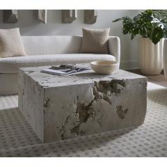  Pfeifer Studio Crema Stone Coffee Table - 4153869