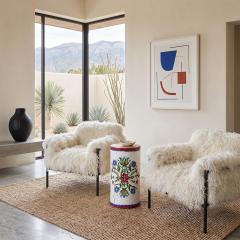 Pfeifer Studio Laine Painted Log Table - 4723087