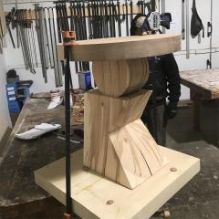  Pfeifer Studio Lazlo Sculptural End Table - 3950695
