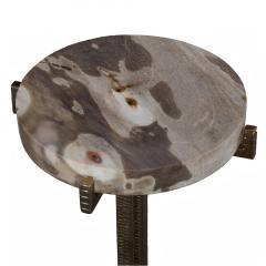  Pfeifer Studio Minerva Petrified Wood Drink Table - 4723080