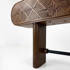  Pfeifer Studio Ossian Carved Console Table - 4811468