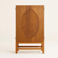  Pfeifer Studio Solana Carved Wood Cabinet - 4319813