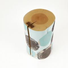  Pfeifer Studio Timber Swirl Hand Painted Log Table - 4417907