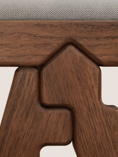  Phantom Hands Crocodile Stool in Dark Teak - 3833869