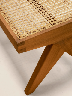  Phantom Hands Phantom Hands Teak and Cane Bench - 3833612