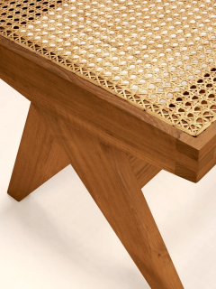  Phantom Hands Phantom Hands Teak and Cane Bench - 3833634