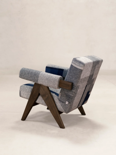  Phantom Hands Phantom Hands Upholstered Easy Armchair in KeSa Indigo Fabric - 3833715