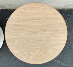 Phase Design Phase Design Griffin Pair of Side Tables or Stools by Reza Feiz Fiberglass Oak - 3146247