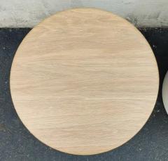  Phase Design Phase Design Griffin Pair of Side Tables or Stools by Reza Feiz Fiberglass Oak - 3146272