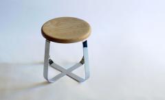  Phase Design Primi Low Stool Upholstered Top - 1859861