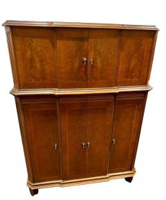  Philco Rare Art Deco Philco RadioBar with Decorative Wood Veneers and Bluetooth - 4814833