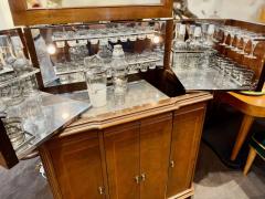  Philco Rare Art Deco Philco RadioBar with Decorative Wood Veneers and Bluetooth - 4814837