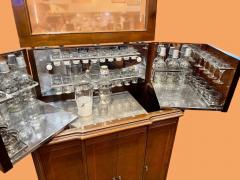  Philco Rare Art Deco Philco RadioBar with Decorative Wood Veneers and Bluetooth - 4814849