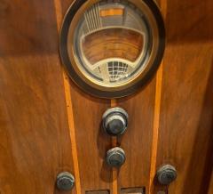  Philco Rare Art Deco Philco RadioBar with Decorative Wood Veneers and Bluetooth - 4814852