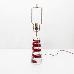  Philips PHILIPS MID CENTURY MODERN SPIRAL GLASS LAMP RED  - 857166