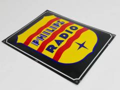  Philips Philips Radio Enamel Advertising Sign Wall Plaque 1930s - 4096693