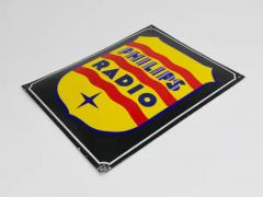  Philips Philips Radio Enamel Advertising Sign Wall Plaque 1930s - 4096702