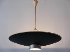  Philips Rare Mid Century Modern 4 Flamed Pendant Lamp DD 39 by Philips Netherlands 1950s - 2810693