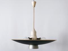  Philips Rare Mid Century Modern 4 Flamed Pendant Lamp DD 39 by Philips Netherlands 1950s - 2810705
