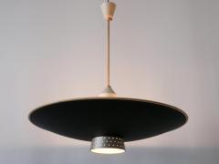  Philips Rare Mid Century Modern 4 Flamed Pendant Lamp DD 39 by Philips Netherlands 1950s - 2810706
