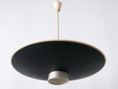  Philips Rare Mid Century Modern 4 Flamed Pendant Lamp DD 39 by Philips Netherlands 1950s - 2810707