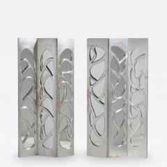  Phillip Llyod Powell PAIR OF SILVERED LEAF AND MIRROR FOLDING SCREEN BY PHILIP LLOYD POWELL - 3431278
