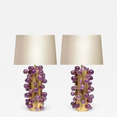  Phoenix Gallery Amethyst Rock Crystal Bubble Lamps by Phoenix - 1901916