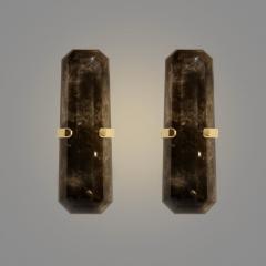  Phoenix Gallery Bespoke MWR18 Smoky Rock Crystal Sconces By Phoenix - 3445665
