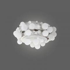  Phoenix Gallery Bespoke PAIR Rock Crystal Bubble Flush mount BY PHOENIX - 3589868