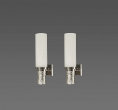 Phoenix Gallery Bespoke Pair of Modern Rock Crystal Quartz Sconces by Phoenix - 2651213