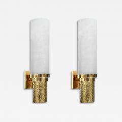  Phoenix Gallery Bespoke Pair of Modern Rock Crystal Quartz Sconces by Phoenix - 2672470