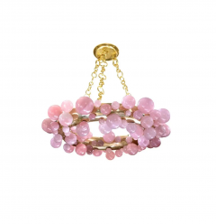  Phoenix Gallery Bespoke Pink Bubble Ring 35 Rock Crystal Chandelier by Phoenix - 2651505