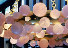  Phoenix Gallery Bespoke Pink Bubble Ring 35 Rock Crystal Chandelier by Phoenix - 2651516