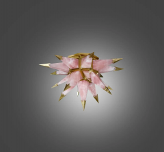  Phoenix Gallery Bespoke STAR21 PINK Rock Crystal Flush Mount by Phoenix - 2653293