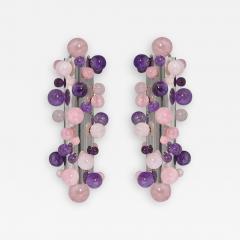  Phoenix Gallery Cherry Blossom Rock Crystal Bubble Sconces by Phoenix - 1902028