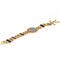  Piaget PIAGET 18K YELLOW GOLD 1970S LAPIS TASSEL WATCH - 3207868