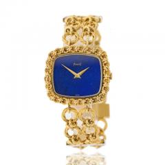  Piaget PIAGET 18K YELLOW GOLD 1970S LAPIS TASSEL WATCH - 3207870