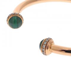  Piaget PIAGET 18K YELLOW GOLD SIZE 17 DIAMOND AND MALACHITE BRACELET - 2946878