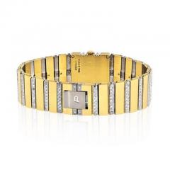  Piaget PIAGET POLO 18K YELLOW GOLD BLACK DIAL DIAMOND BRACELET LADIES WATCH - 1858337