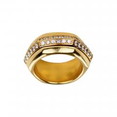  Piaget Piaget 18k Yellow Gold Ring With Diamonds Switzerland Late 20th Century - 4791997