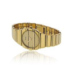 Piaget Piaget Polo 18K Yellow Gold Round Dial Ladies 861 C701 Quartz Watch - 4415825