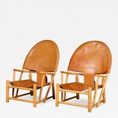  Piero Palange Werther Toffoloni 1970s Toffoloni Palange leather Hoop armchair - 3160951